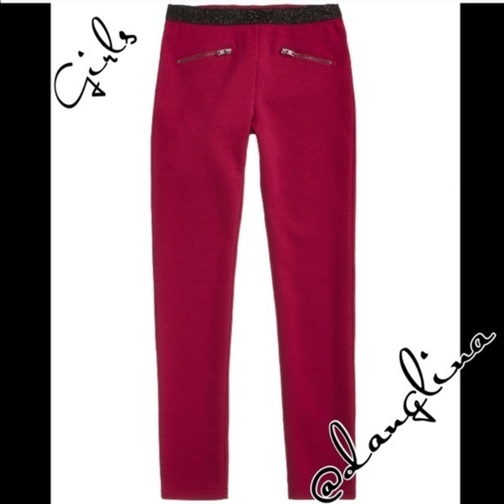 Girls zipper leggings